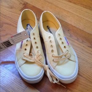SUPERGA yellow sneakers